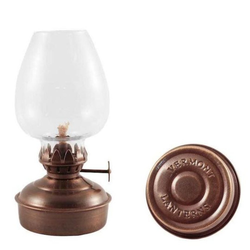 Mini Oil Lanterns in Antique Brass